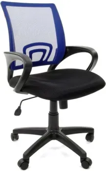 Chair Meister 696 black TW-05 (синий)