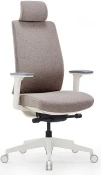 SitZone CH-K55A-BS (ткань, бежевый, пластик, корпус белый)