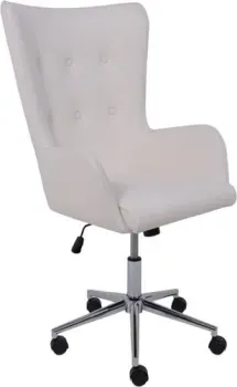 AksHome Bella XL chrome Buble White 15 (букле/белый)
