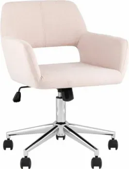 Stool Group Ross Chrome 50-19 (рогожка, светло-розовый)
