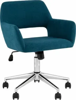 Stool Group Ross Chrome 50-12 (рогожка, синий)
