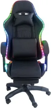 AR GAMING AR 011 (с LED подсветкой, черный/красная строчка)