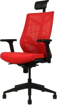 Chair Meister Nature II 3D с подлокотниками слайдер (черный/красный)