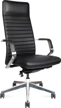 Norden Сиена M A1811-1 Black Leather (кожа черный/алюминиевая база)