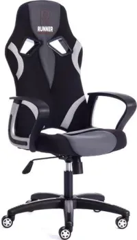 TetChair Runner (ткань, черный/серый)