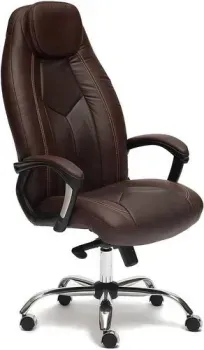 TetChair Boss Lux (иск.кожа, коричневый/коричневый перфорированный 36-36/36-36/06)