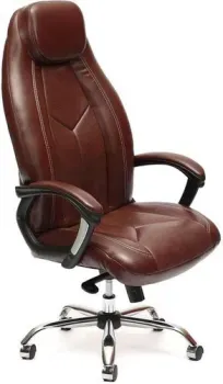TetChair Boss Lux (иск.кожа, коричневый/коричневый перфорированный 2 Tone/2 Tone/06)