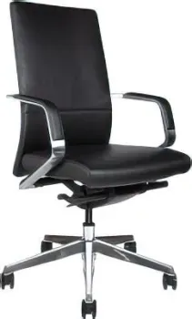 Norden Сиена LB B 1811 Black Leather (кожа черный/алюминий)