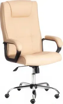 TetChair Maxima (кожзам/хром, бежевый)