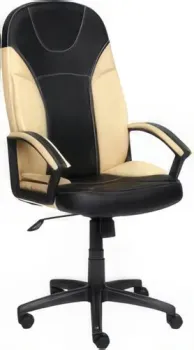 TetChair Twister (иск. кожа, черный/бежевый)