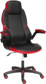 TetChair Bazuka (иск. кожа, черный/красный)