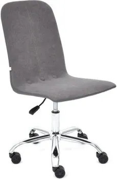 TetChair Rio (иск. кожа/флок, серый/металлик)