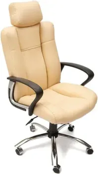 TetChair Oxford (иск. кожа, бежевый/бежевый перфорированный)