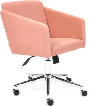 TetChair Milan (флок/хром, розовый)