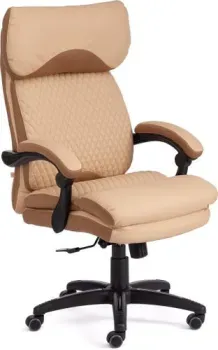 TetChair Chief (иск. кожа/ткань, бежевый/бронзовый)
