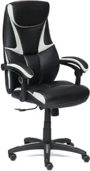 TetChair Cambridge (иск. кожа/ткань, черный/светло-серый)
