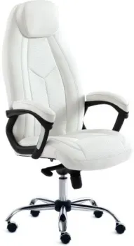 TetChair Boss люкс (иск. кожа, белый)