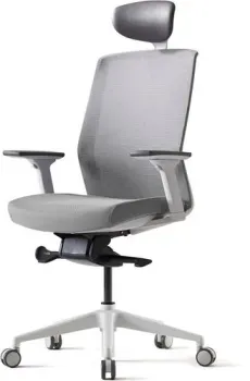 Bestuhl J1 White Pl с подголовником (серый)