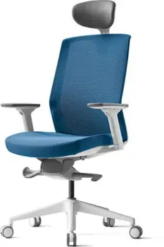 Bestuhl J1 White Pl с подголовником (голубой)