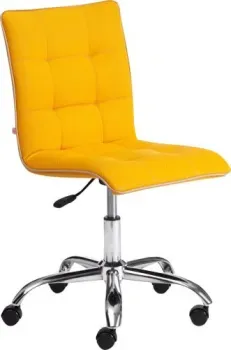 TetChair Zero (ткань/кож/зам, желтый/бежевый)
