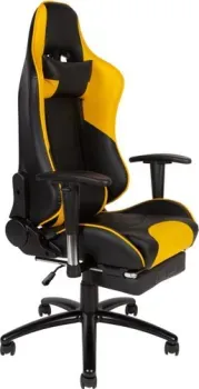 Norden Lotus Gts RF-8066D реклайнер (экокожа, черный/желтый)