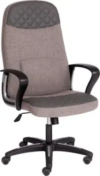 TetChair Advance (флок/кож/зам, серый)
