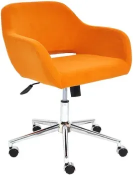 TetChair Modena (флок, хром/оранжевый)