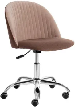 TetChair Melody (ткань/флок, коричневый/бежевый)