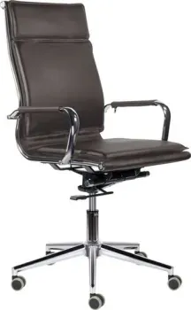 Brabix Premium Kayman EX-532 (экокожа/хром темно-коричневый)