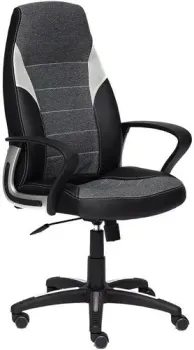 TetChair Inter (искусственная кожа, ткань, черный/серый/серый)