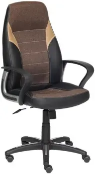 TetChair Inter (искусственная кожа, ткань, черный/коричневый/бронзовый)