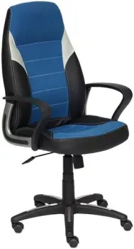 TetChair Inter (искусственная кожа, ткань, черный/синий/серый)