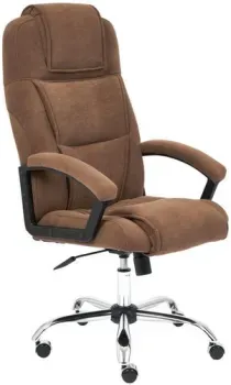 TetChair Бергамо хром (флок, коричневый)