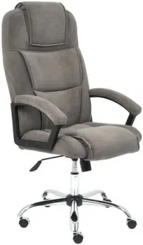 TetChair Бергамо хром (флок, серый)