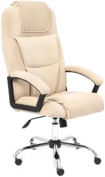 TetChair Бергамо хром (флок, бежевый)