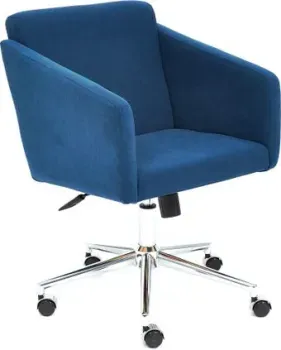 TetChair Milan (хром флок, синий)
