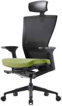 Bestuhl S10G120L (черная крестовина, черный/зеленый)