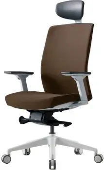 Bestuhl J2G120L (белая крестовина, коричневый)