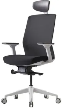 Bestuhl J1G120L (белая крестовина, черный)