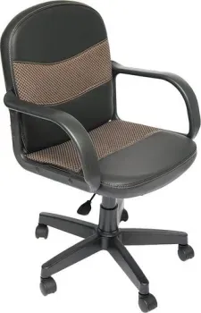 TetChair Багги, экокожа-ткань (черный/коричневый)