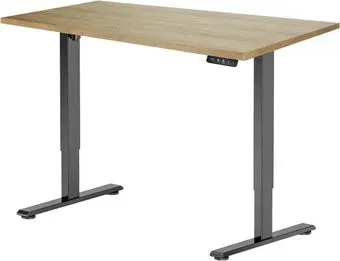 ErgoSmart Electric Desk Prime 1200х650х25 мм (дуб натуральный/черный)