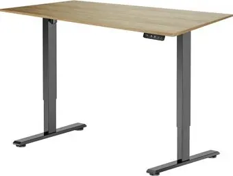 ErgoSmart Electric Desk Prime 1380х800х18 мм (дуб натуральный/черный)