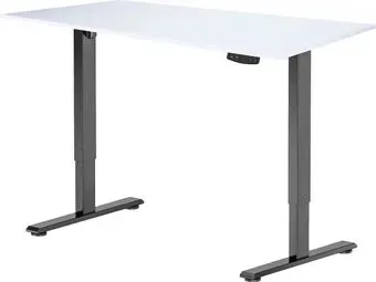 ErgoSmart Electric Desk Light 1200х650х18 мм (альпийский белый/черный)
