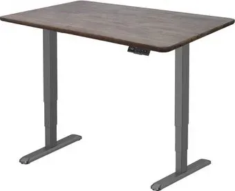ErgoSmart Wooden Unique Ergo Desk 1200х600х27 мм (прямой край, дуб галифакс/черный)
