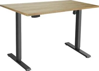 ErgoSmart Electric Desk Slim 1200х650х25мм (дуб натуральный/черный)