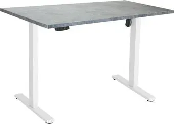 ErgoSmart Electric Desk Slim 1200х650х25мм (бетон чикаго/белый)