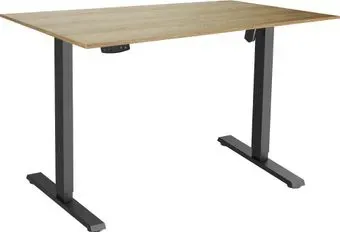 ErgoSmart Electric Desk Slim 1200х650х18мм (дуб натуральный/черный)