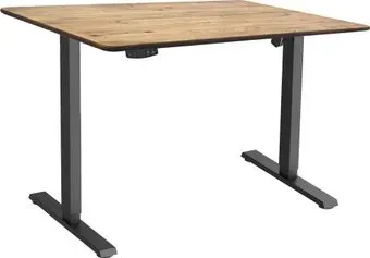 ErgoSmart Wooden Electric Desk Slim 1200х600х27мм (прямой край, дуб натуральный/черный)