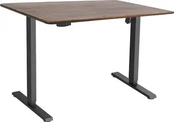ErgoSmart Wooden Electric Desk Slim 1200х600х27мм (прямой край, дуб мореный/черный)