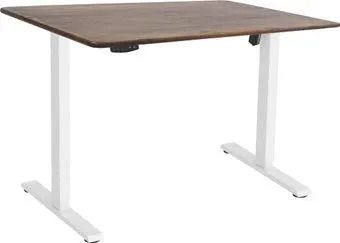 ErgoSmart Wooden Electric Desk Slim 1200х600х27мм (прямой край, дуб мореный/белый)
